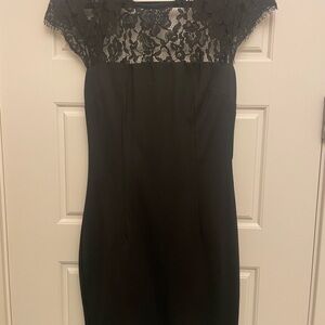 Elegant Black Lace Dress